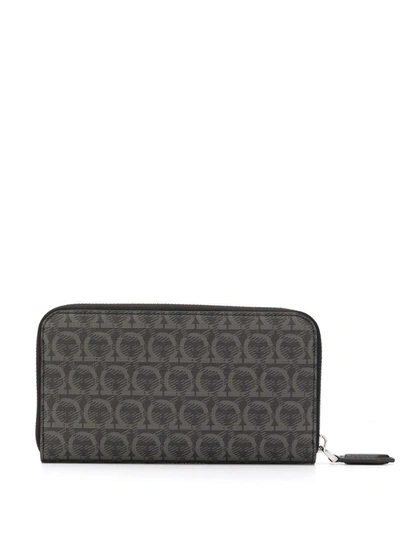 Shop Ferragamo Gancini Print Wallet In Black