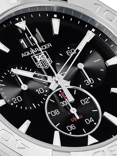 Shop Tag Heuer Aquaracer 43mm In Black