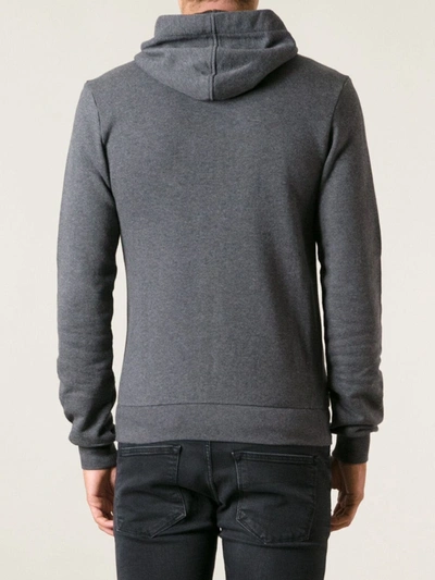 Shop Dolce & Gabbana Drawstring Hoodie In Grey