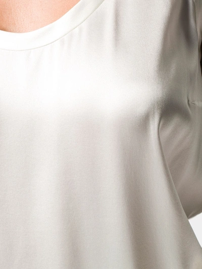 Brunello Cucinelli Scoop Neck Sleeveless Top In White