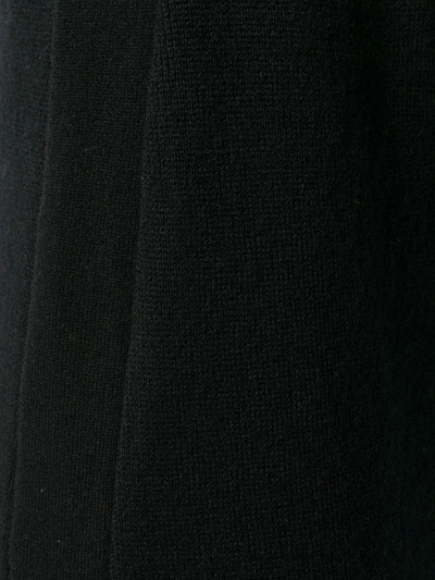 Shop Pringle Of Scotland Knitted Midi Skirt In Black