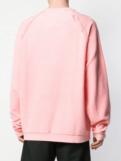 Shop Maison Margiela Coral Now Knit Sweater In Pink