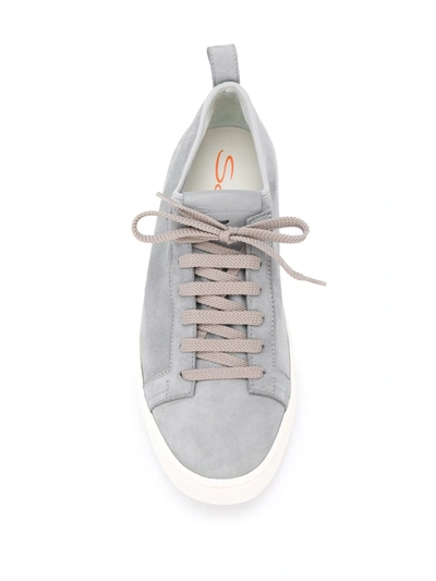 Shop Santoni Low Top Sneakers In Grey