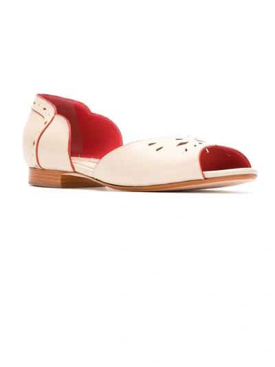 Sarah Chofakian Leather Sandals In Neutrals