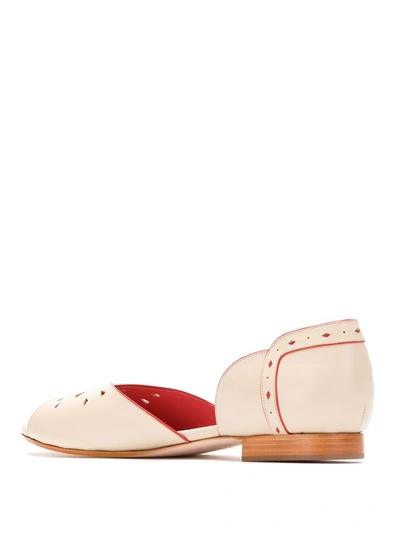 Sarah Chofakian Leather Sandals In Neutrals