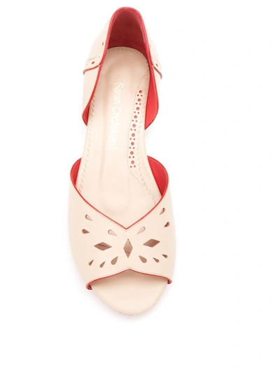 Sarah Chofakian Leather Sandals In Neutrals