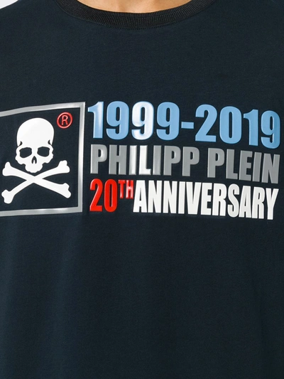 Shop Philipp Plein Platinum Cut Anniversary 20th T-shirt In Blue
