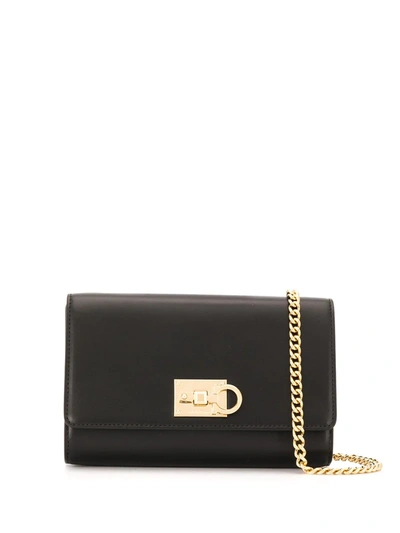 Shop Ferragamo Studio Crossbody Bag In Black