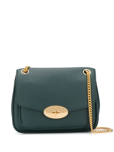 Shop Mulberry Darley Shoulder Bag In Green