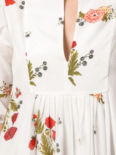 Shop Macgraw Piper Floral Print Dress In White
