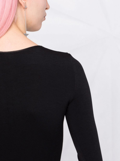 Shop Wolford Berlin Long-sleeve Bodysuit In Black