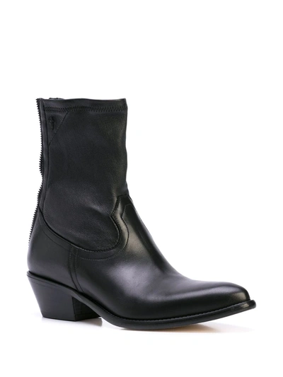 Rta Ankle Zipped Boots In Black
