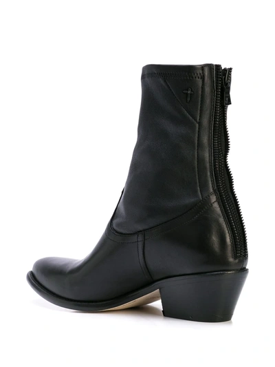 Shop Rta Ankle Zipped Boots In Black