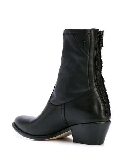 Rta Ankle Zipped Boots In Black