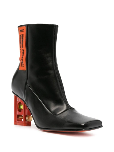 Shop Heron Preston Level-heel Ankle Boots In Black