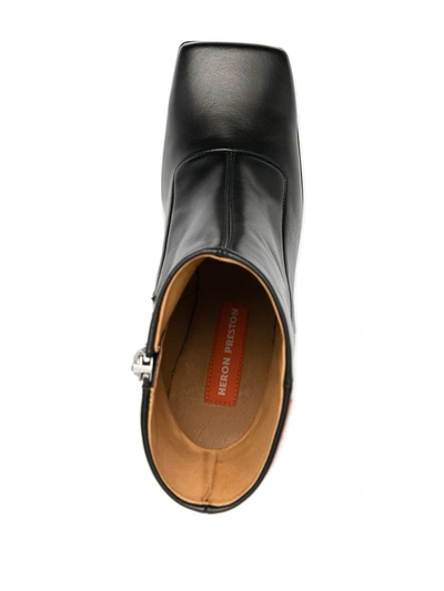 Shop Heron Preston Level-heel Ankle Boots In Black