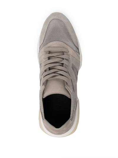 Shop Fear Of God Panelled Suede Low-top Sneakers In Grey