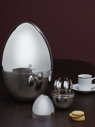 Christofle Mood Coffee 6-piece Silver-plated Espresso Spoons With Chest In Silver