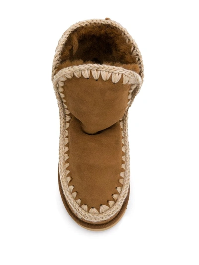 Mou Eskimo 18 In Cognac Sheepskin In Brown