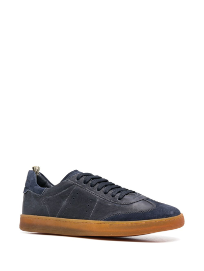 Shop Officine Creative Perforated Detail Lace-up Sneakers In Blue