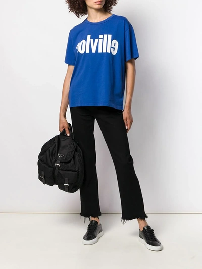 Shop Colville Logo Print T-shirt In Blue
