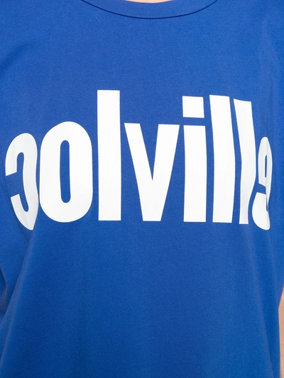 Shop Colville Logo Print T-shirt In Blue