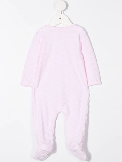 Shop Absorba Cloud Detail Romper In Pink