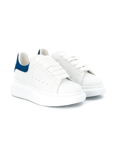 Shop Alexander Mcqueen Flatform Lace Up Sneakers In White