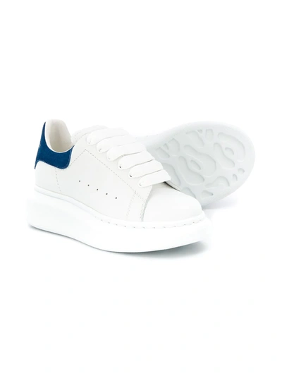 Shop Alexander Mcqueen Flatform Lace Up Sneakers In White