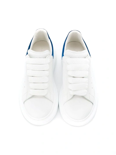 Shop Alexander Mcqueen Flatform Lace Up Sneakers In White
