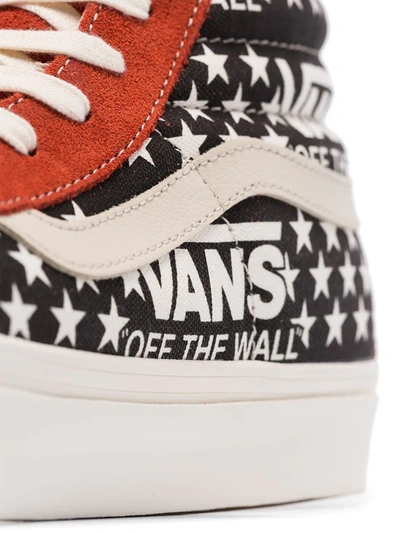 Vans Sk8 High-top Panelled Sneakers In Red
