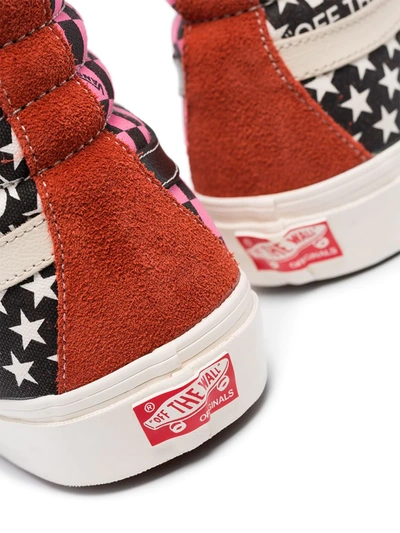 Vans Sk8 High-top Panelled Sneakers In Red