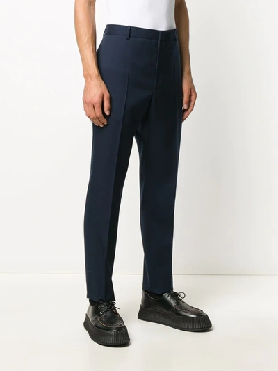 Shop Jil Sander High-waisted Skinny Fit Trousers In Blue