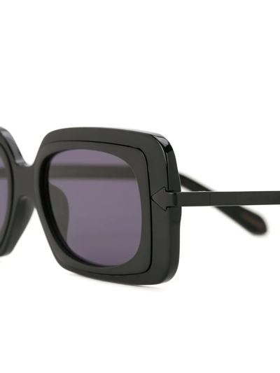 Shop Karen Walker Mr Binnacle Sunglasses In Black