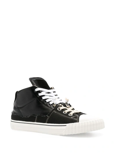 Shop Maison Margiela X Converse High-top Sneakers In Black