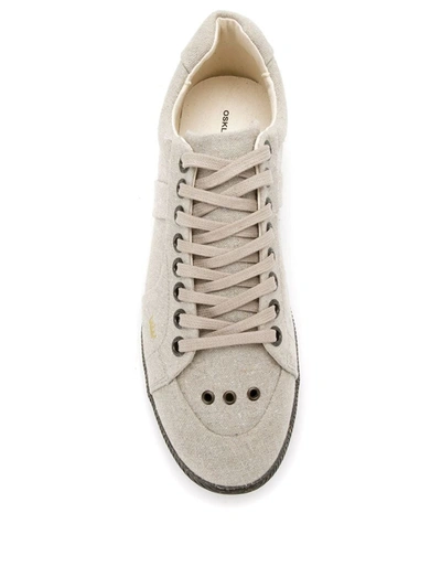 Shop Osklen Panelled Sneakers In 72 Areia