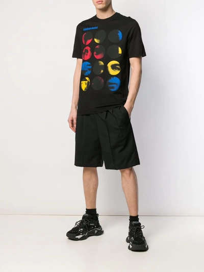 Shop Dsquared2 Graphic Print T-shirt In Black