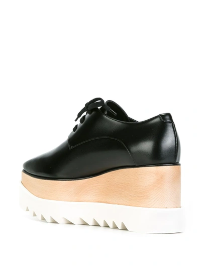 Stella Mccartney Elyse Platform Lace-up Shoes In Black