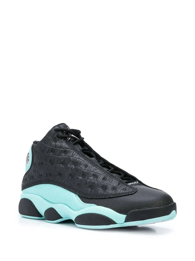 Shop Nike Air Jordan 13 "island Green" Sneakers In Black