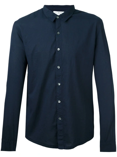 Shop James Perse Classic Shirt In Blue