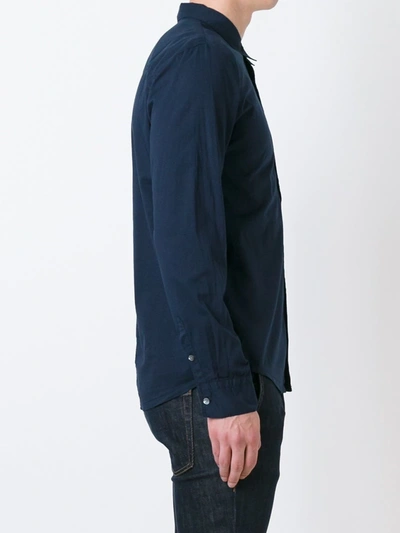 Shop James Perse Classic Shirt In Blue