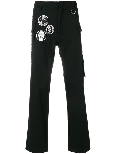 Shop Ktz Scout Patch Trousers In Black