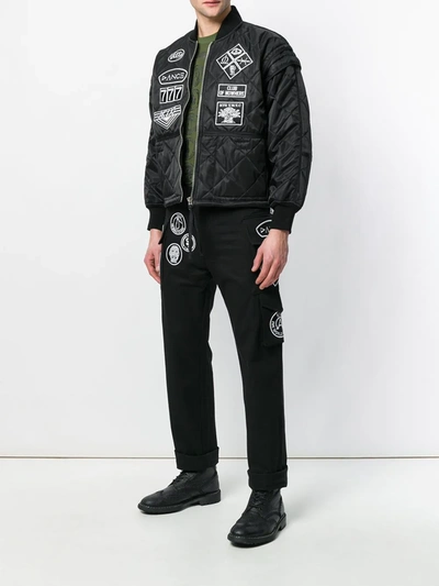 Shop Ktz Scout Patch Trousers In Black