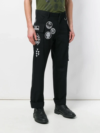 Shop Ktz Scout Patch Trousers In Black