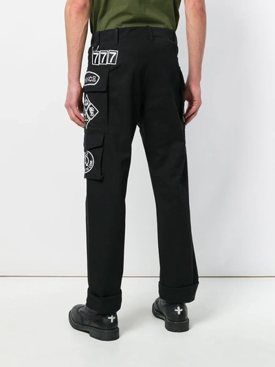 Shop Ktz Scout Patch Trousers In Black