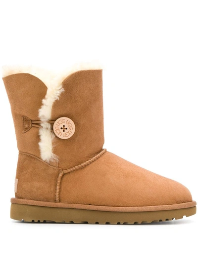 Shop Ugg Bailey Button Boots In Chestnut