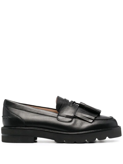 Shop Stuart Weitzman Mila Tassel Loafers In Black