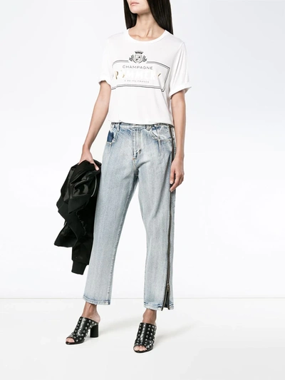3.1 Phillip Lim Zip-detail Denim Jeans In Blue