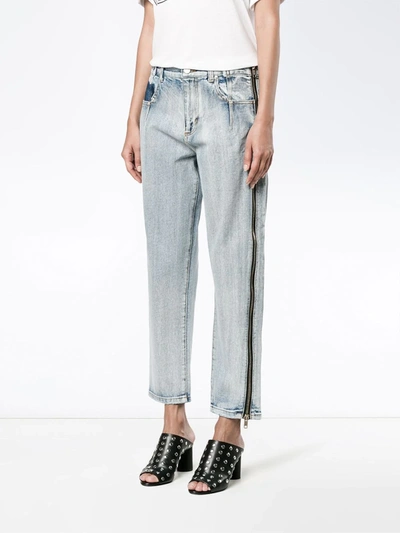 3.1 Phillip Lim Zip-detail Denim Jeans In Blue
