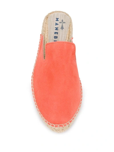 Shop Manebi Hamptons Backless Espadrille Loafers In Pink